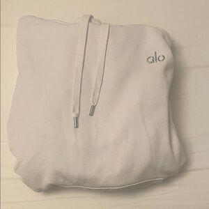 ALO Yoga White Hoodie Sweater